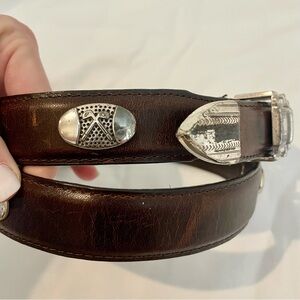 Brighton‎ Men's Brown Leather Golf Preppy Taper Belt